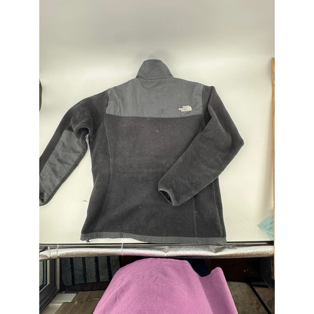 The North Face Fleece Denali Jacket XL Polartec‎ Black Full Zip Mens Recycled